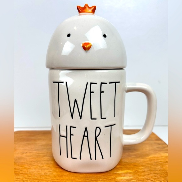 Rae Dunn “Tweet Heart” coffee mug, with chick lid #213, Collectible cup, New - Picture 1 of 10
